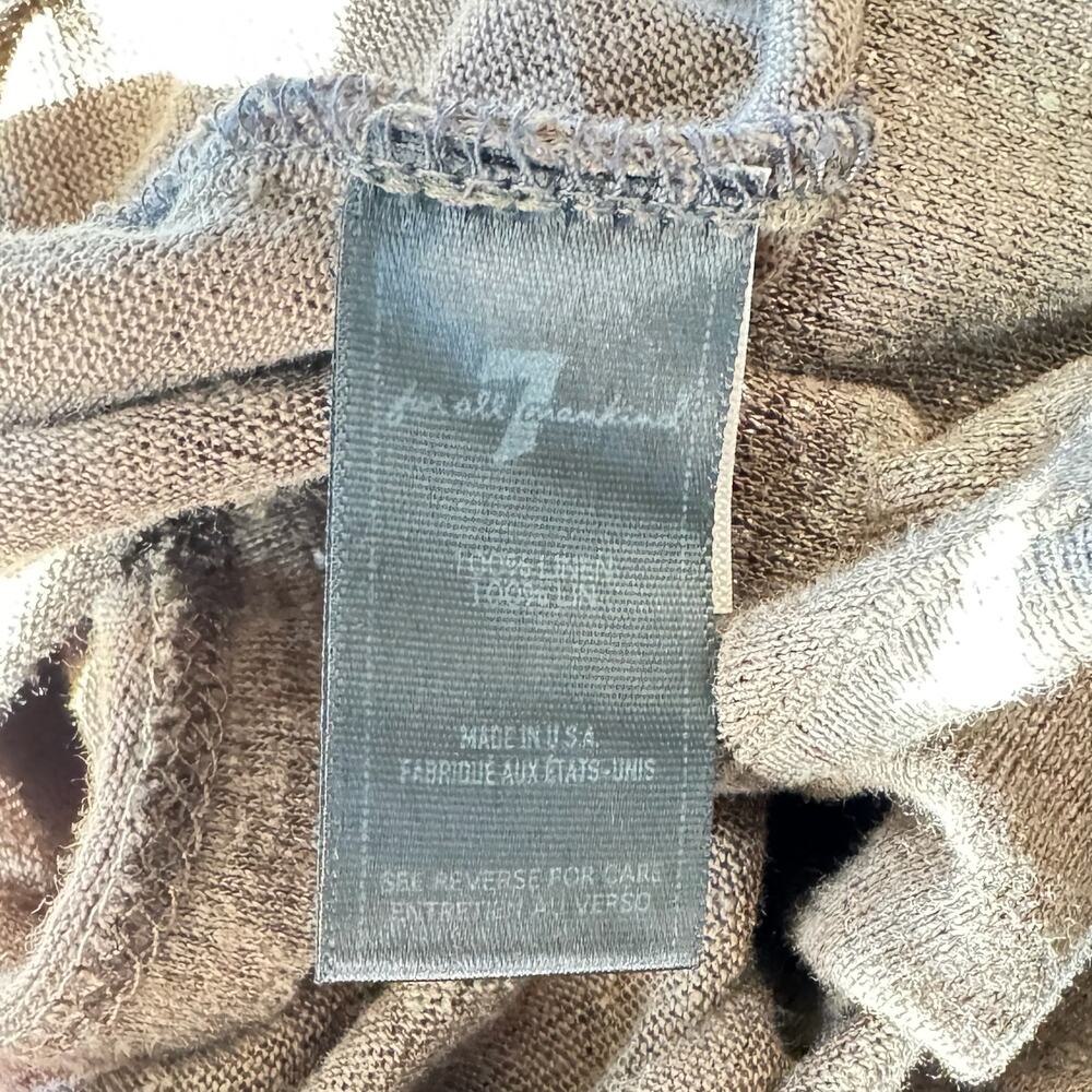 7 For All Mankind Metallic Linen Racerback Tank - Picture 9 of 12